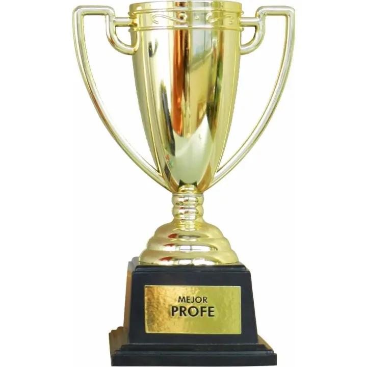 Copa trofeo decorativa 19cm para el o la "Mejor Profe". - 1