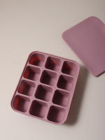 Molde De Hielo De Silicona Para Alimentos De Bebé De 12 Celdas - Easy Pop out Para Puree Y Aperitivos Infantis Grado Alimenticio - details 2
