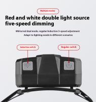 Lámpara De Cara Recargable Con Sensor De Movimiento IR LED Impermeable Para Camping Pesca Ciclismo Y Actividades Al Aire Libre - details 2