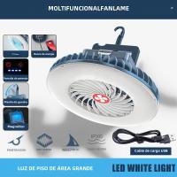 Lámpara Multifuncional Impermeable Para Acampar Con Ventilador Recargable Y Luces LED Portátil Para Mercados Al Aire Libre Y Exposiciones - details 1