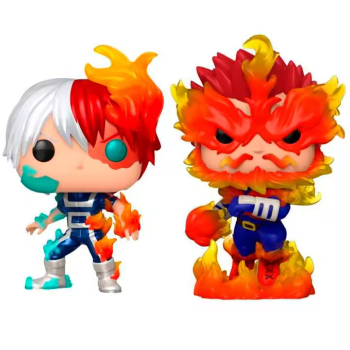 Blister 2 Figuras POP My Hero Academia Shoto Todoroki & Endeavor ExclusiveFigura  Coleccionable - Idea de Regalo- Mercancia Oficial - Juguetes para Niños y Adultos - Movies Fans - Muñeco para Coleccionistas y Exposición - 1