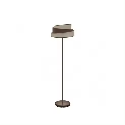 FABRILAMP Lámpara de Pie Salón Hara 1xe27 Marrón 162x40x40 Cm - Diseño Elegante - 1