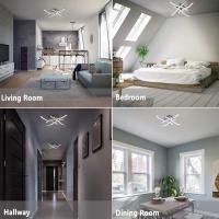 Lámpara de Techo LED - Lámpara de Techo Moderna de Cuatro Ramas 24W Blanco Neutro 6000K para Sala de Estar Dormitory - details 2