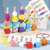 Juego De Rompecabezas De Madera Montessori Para Niños Cognición De Colores Y Formas Juguetes Educativos Tema De Animales Y Naturaleza - details 0