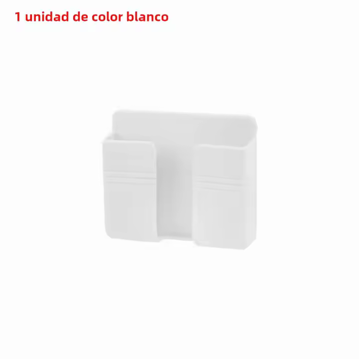 Organizador Multifuncional De Pared Para Bocinas Y Teléfonos Móviles 4 Piezas Soporte Para Control Remoto De TV Y Carga Sin Furar - 1