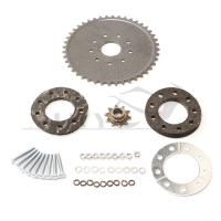 Nuevo Kit De Engranaje Y Montaje 44T Para Bicicleta Motorizada De 49cc 50cc 66cc 80cc Con Cadena De 15 Engranajes Metálicos Y Goma - details 0