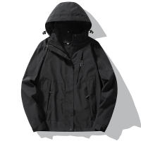 Chaqueta De Moda Trenzada De Poliéster Para Hombres Impermeable Y a Prueba De Viento Para Actividades Al Aire Libre Y Deportes En Primavera Y Otoño Con Capucha Desmontable - details 10