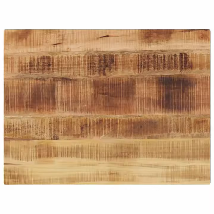 vidaXL Tablero de mesa rectangular madera maciza mango 80x70x1,5 cm - 1