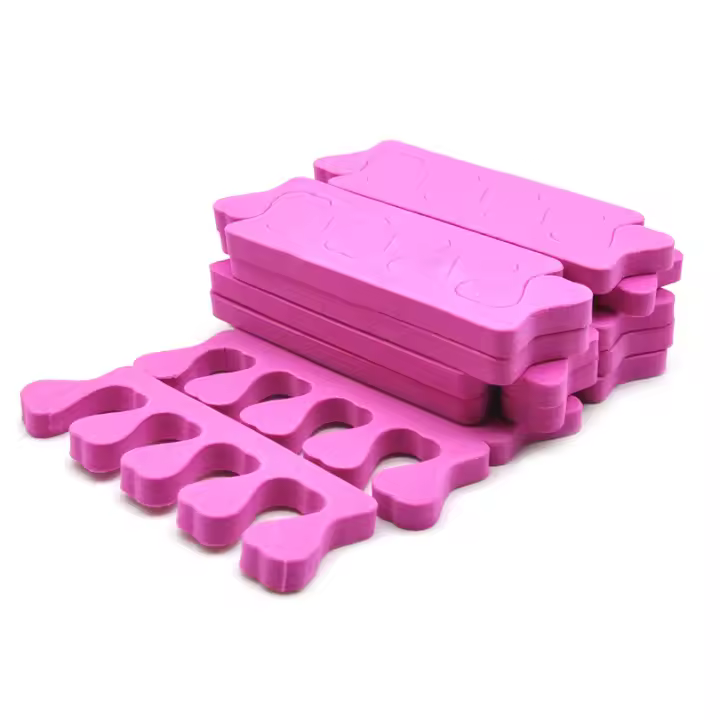 JEARLYU Herramientas De Manicura Y Pedicura 50pcs (25Pares) De Separadores De Dedos Para Uñas Y Pies Esponja De Cuidado De Pies Material EVA - 1