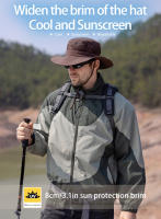 Sombrero De Pescador Xinbaoguan Para Hombres 100% Nylon Protección Solar Transpirable Gran Sombrilla Verano Casual - details 2