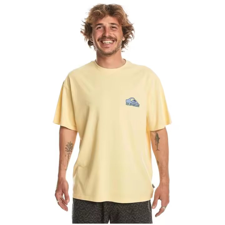 Camiseta de Manga Corta Quiksilver Take Us Back para hombre en color amarillo - 1