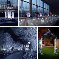 Luces De Garlanda Solar LED Exterior Impermeables Para Decoración De Bodas Y Fiestas Disponibles En 7 Longitudes (102M/52M/32m/22m/11m/7m) - details 9
