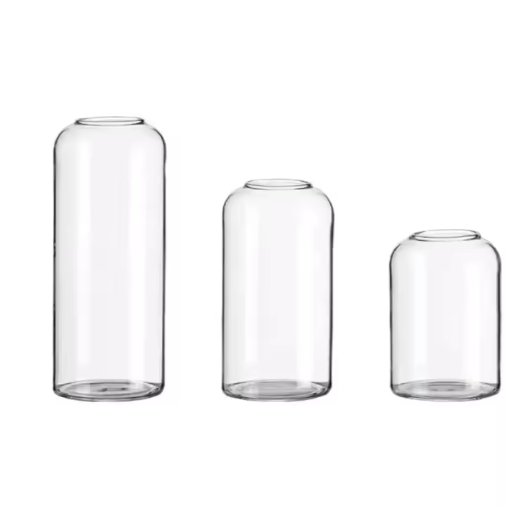 Juego De 3 Vajillas De Vidrio Claro Para Centros De Mesa Y Decoración De Baño Estilo Clásico Para Flores Pequeñas Y Bodas - 1
