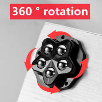 4Pcs Rodillos De Rueda Universal Mudo Adhesivo Tipo Mute 200Kg 5 Bolas De Muebles Acero Inoxidable Rotación 360° - details 6