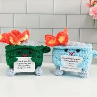 Muñeco De Crochet Divertido Para Decoración De Hogar Y Piso Estilo Moderno Regalo De Navidad Ornamento De Textil Y Fibra - details 2