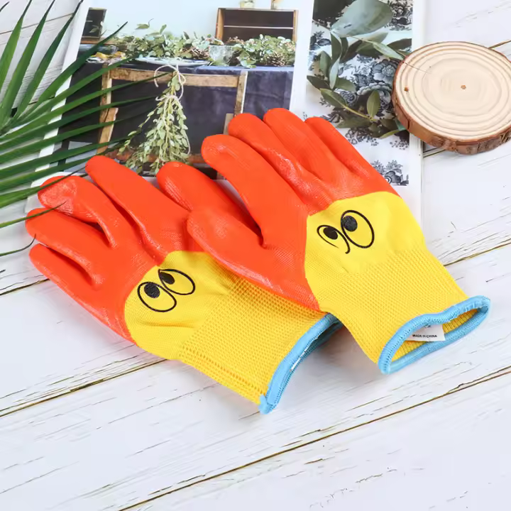 Guantes De Jardín Para Niños Transpirables Y Duraderos Impermeables Protección Al Aire Libre Un Par - 1