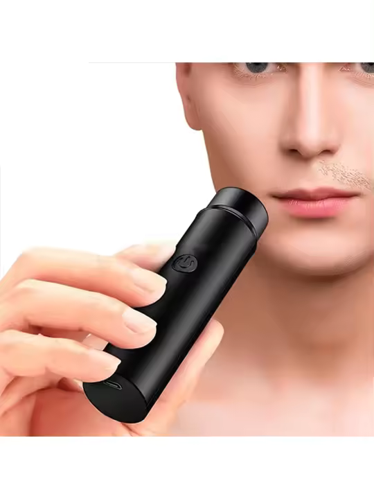 Mini Afeitadora Eléctrica Portátil Recargable Para Hombres Apto Para Cejas Labios Superiores E Inferiores Y Pechitos Material ABS - 1