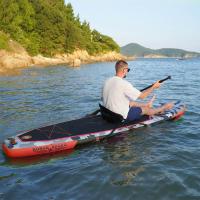 Tabla de paddle surf FunWater 335 * 84 * 15 cm Gris Máx 165KG Hinchable de Remo Inflable de pie，con Todos los Accesorios Sup Adecuado ,Accesorio de Remo Ajustable, Bomba, Mochila de Viaje, Correa de Seguridad, Funda Impermeable para teléfono móvil - details 2