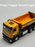 Camión Cargador Escala 1/32 Con Sonido Y Luz Vehículos De Acción Móvil Regalo De Cumpleaños Modelo De Metal Y Plástico Duradero Tamaño Aproximado 32*6*7CM - details 1