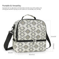 Bolsa De Pecho Para Amamantar Con Compartment Frío Doble Capa Impermeable Para Leche Materna Bolsa De Almuerzo Para Trabajar Al Aire Libre - details 7