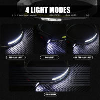 Linterna Frontal LED Recargable USB Con Sensor De Movimiento Y 4 Modos Iluminación De 230 Grados Torcha Frontal Heinast - details 5