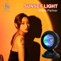 Luz De Puesta De Sol Con Auriculares Y Control Remoto 16 Colores Versión Personalizada Luz Nocturna De Sonda Incluida - details 8