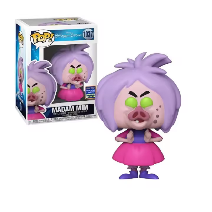 Funko Pop! Merlin El Encantador- Madam Mim exclusiva playmycenter wondercon 2021, 48548, Nº1037 - 1