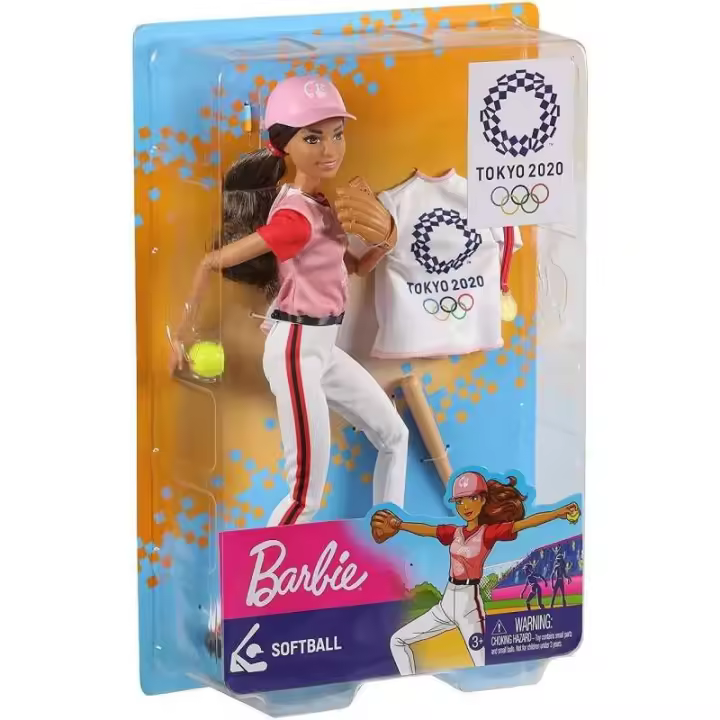 Barbie Olimpíadas, muñeca Baseball de Mattel - 1