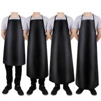 Bata De Trabajo De 40 Pulgadas De Cuero PU Impermeable Para Lavar Platos Resistente Al Desgaste Para Hombres Bata De Limpieza - details 1