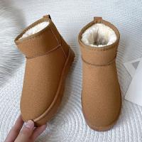 Botas De Nieve Para Mujer 2024 Plataforma Ankle Sueda Cálido Casuales Invierno Nueva Gruesa Moda Botines Cordón Material Superior Corduroy Suave - details 24