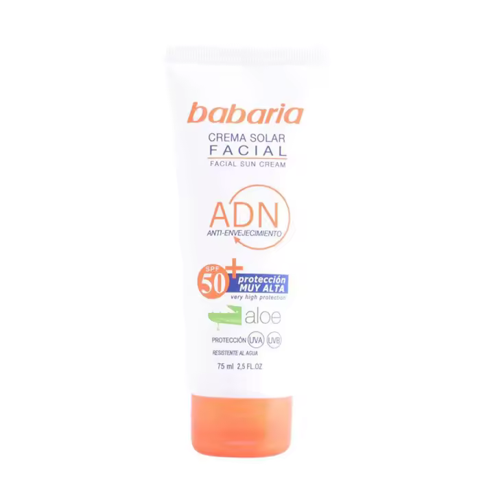 BABARIA ALOE VERA CREMA SOLAR FACIAL SPF50+ 75ML - 1