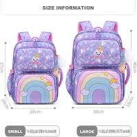 Mochara Escolar Arcoíris para Escuela Primary, mochara para niñas de gran capacidad, mochila Ligera para rebocir La Carga, protección de la columna vertebral, mopila Escolar para niños - details 1