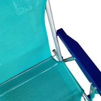 Maxia Market - Silla Playa Plegable Aluminio con Reposabrazos y Topes Antivuelco Silla Palaya Camping ligera Facil Transportar - details 7