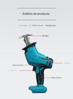 Tecnología Alemana】High Power Lithium Ion Chainsaw - Cordless Reciprocating Saw Handheld Electric Saw Outdoor Cutting Saw Portable Chainsaw Multi-scenario Applicable (Carpentry/Metal/Arbor). - details 6