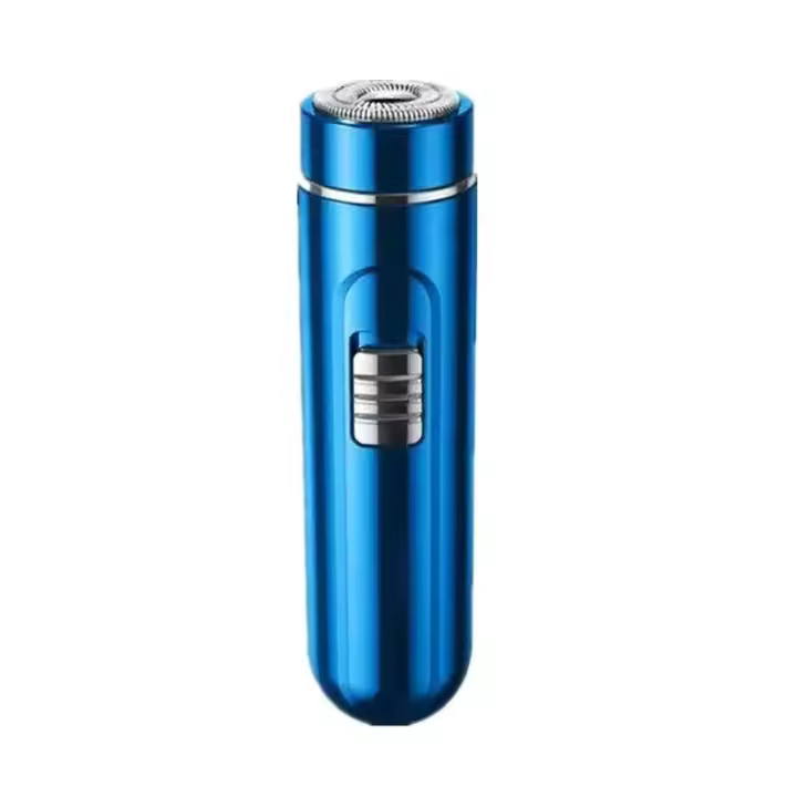 Afeitadora Eléctrica Compacta Y Conveniente Para Hombres - Recargable Por USB, Seco Y Húmedo, Fácil De Usar Con Un Botón - Perfecta Para El Hogar, Coche Y Viajes - 1