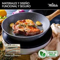 -Juego de 3 Sartenes de 20/24/28 cm, Aluminio Fundido con Vestido Antiadherente para Todo Type de Cocinas, Incluido Inducción, Sin PFOA, Mangos Antiquemadura (Quilmes) - details 3
