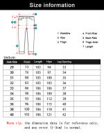 Pantalones Casuales Para Hombre Stretch Sports Secado Rápido Talla Media Estilo Recto Para Oficina Negro Azul Trabajo Full Length - details 0