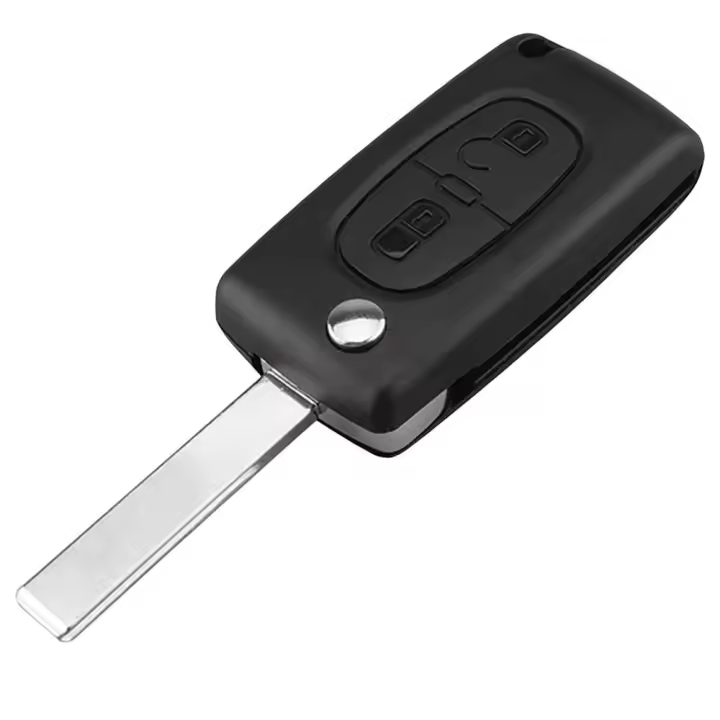 Ociodual Mando Llave Funda Carcasa CE0536 HU83 Key Case para Peugeot 206 207 306 307 308 407 607 806, Citroen C2 C3 C4 C5 C6 - 1