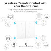 Interruptor De Escenas Inalámbrico Zigbee 1/2/3/4Gang Compatible Con Alexa Google Home Control Remoto Por App Para Automatización Del Hogar - details 5