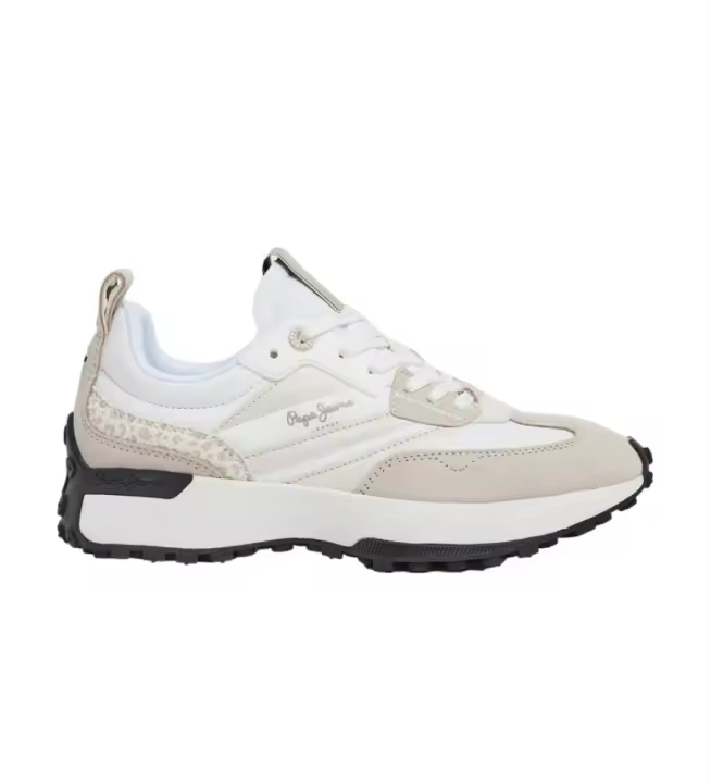 Pepe Jeans | Mujer | Zapatillas de Piel Lucky Print blanco - 1