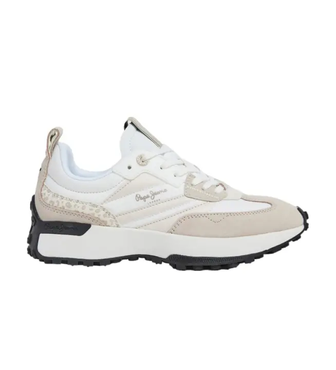 Pepe Jeans | Mujer | Zapatillas de Piel Lucky Print blanco - 1