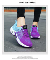 Zapatos Casuales Para Mujer Suela Antideslizante Transpirable De Encaje Y Malla Con Cordones Elásticos Antideslizantes Y Suaves Para Caminar - details 17