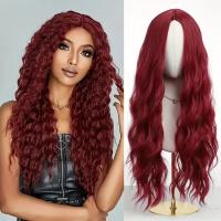 Pelucas Sintéticas De Onda Profunda Para Mujeres Negras Peluca Rizada Suave Natural Color Negro Reemplazo Para Uso Diario Y Fiestas 30 Pulgadas - details 4
