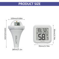 Termómetro Digital Flotante BaLDR Para Piscina Solar Powered 360 Grados Pantalla LCD Impermeable Para Spa Medidor De Temperatura Al Aire Libre - details 1