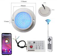 Luz LED RGB Bluetooth Control APP Para Piscina 12W 85-265V Luz Submarina Exterior Para Fuente Paisaje Jardín Piscina Residencial Hotel - details 2