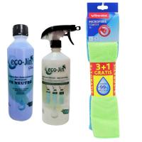 ECOJIN ORIGINAL DE LABONCLER A ELEGIR + DIFUSOR + PACK DE BAYETAS DE MICROFIBRA VILEDA 4 UNIDADES. - details 1