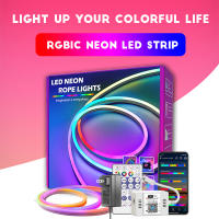 Tira De Luz LED Neón 10M/32.8ft RGBIC WiFi Flexible Con Soporte Para Alexa Y Alexa Pantalla Compatible Con Alexa Control Remoto Inalámbrico Para Decoración De Hogar - details 0