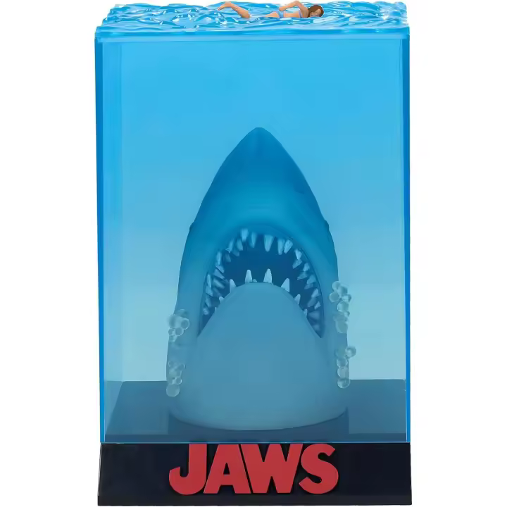 FIGURA JAWS MOVIE POSTER 3D TIBURÓN FIGURA DIORAMA 28cm PORTES 3D UNIVERSAL - 1