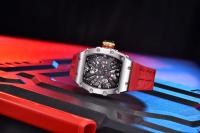 Reloj De Cuarzo Para Hombre PAGANI DESIGN 2024 De Lujo Forma De Barril Impermeable Con Pantalla Luminosa Cristal De Zafiro Silicona VH65 - details 10