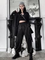 Pantalones Rectos Y Sueltos Para Mujer Estilo Retro Harajuku Con Estampado De Dragón Alta Cintura Goth Emo Alt Dark Grunge Talla S M L Color Negro - details 3
